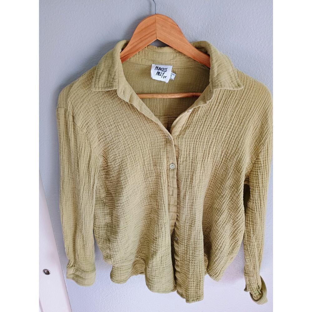 Sage Green Princess Polly 100% Cotton gauzy boho Beachycoastal lounge casual